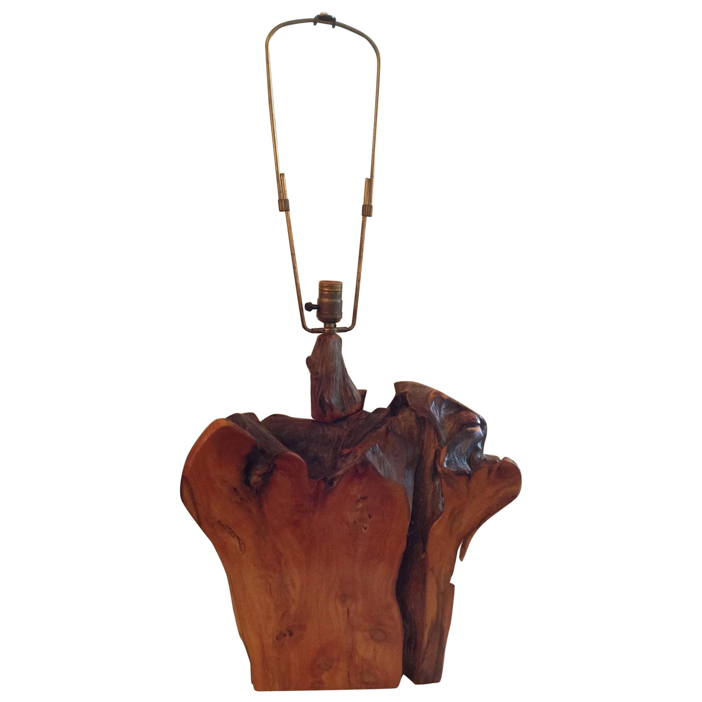 Midcentury Cypress Table Lamp