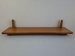 Midcentury Czechoslovak Wooden Wall Shelf, 1960s