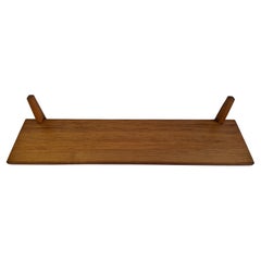 Midcentury Czechoslovak Wooden Wall Shelf, 1960s