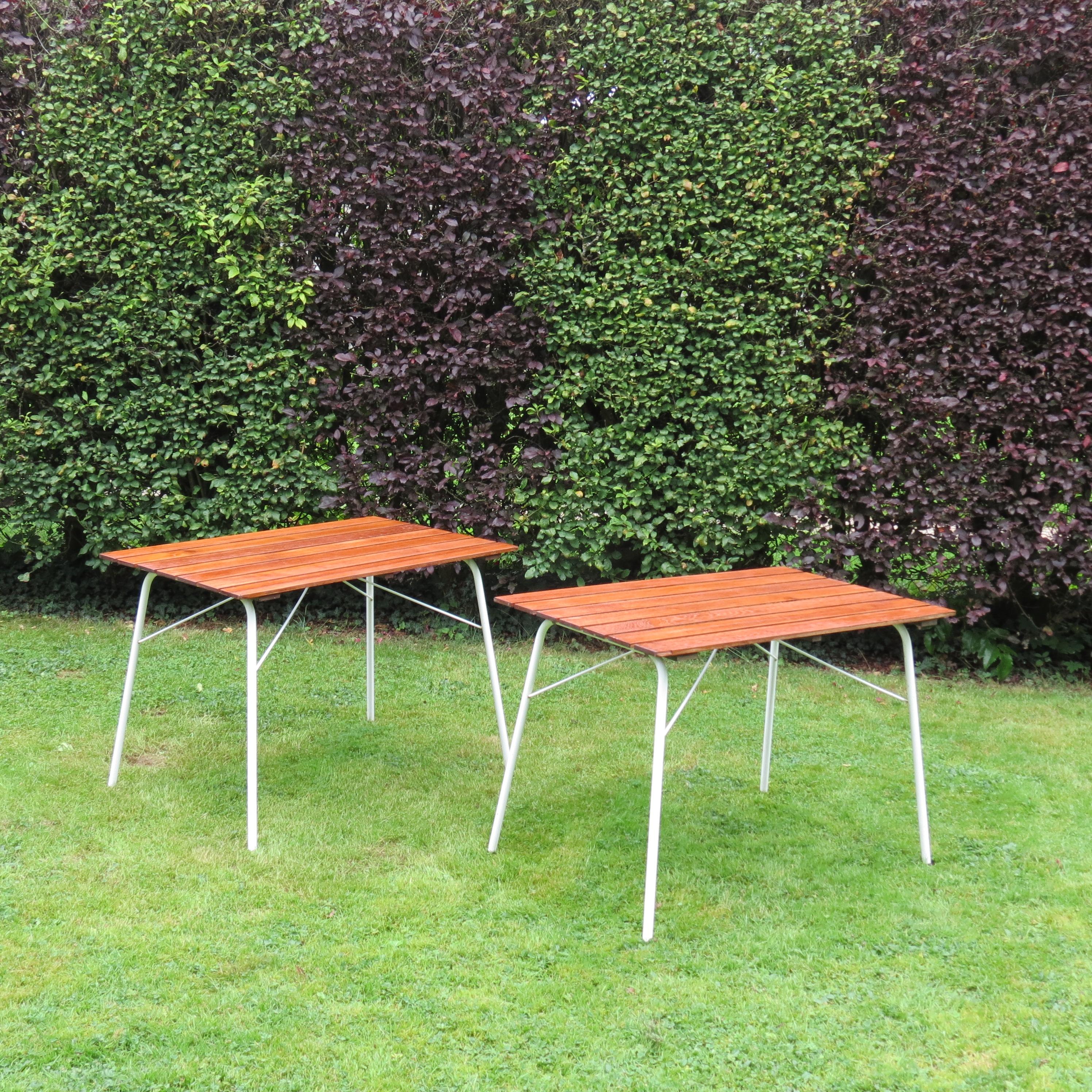 Mid-Century Modern Midcentury Daneline Danish Garden Folding table 1960