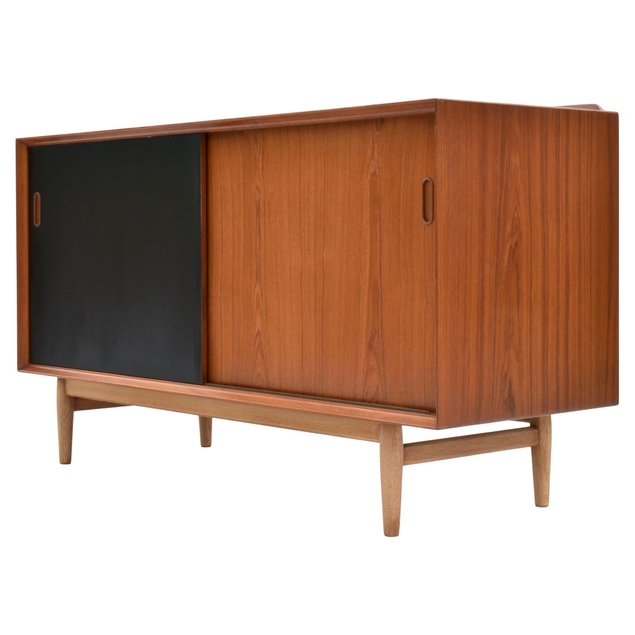 Midcentury Danish Arne Vodder Model OS11 Teak & Oak Sideboard For Sibast