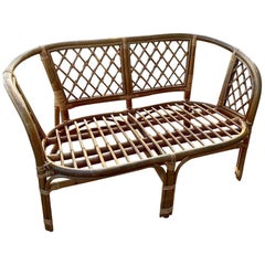 Midcentury Danish Bamboo Sofa Viggo Boesen, 1930