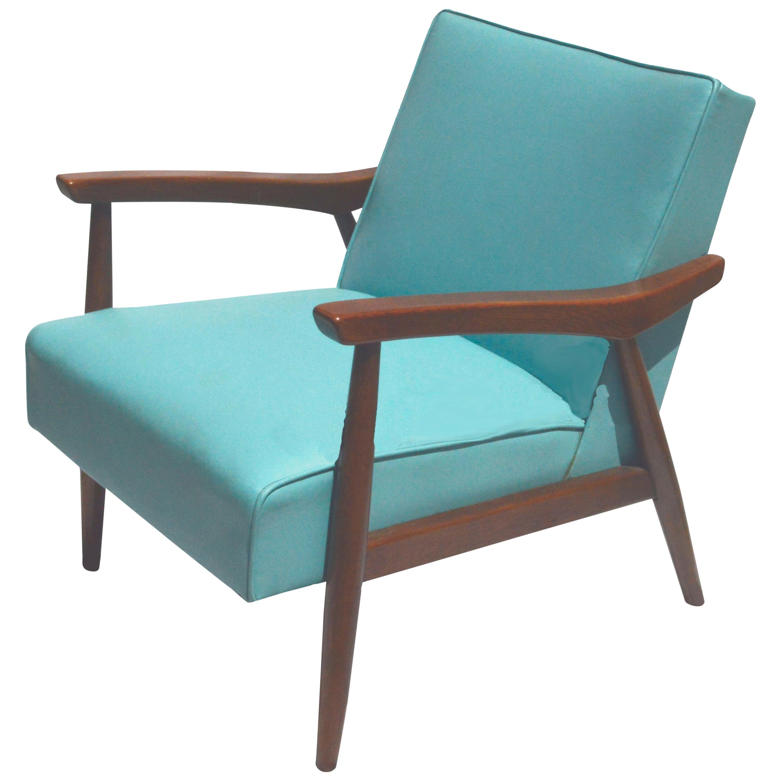 Midcentury Danish Baumritter Armchair with Original Upholstery