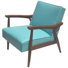 Vintage Midcentury Danish Baumritter Armchair with Original Upholstery