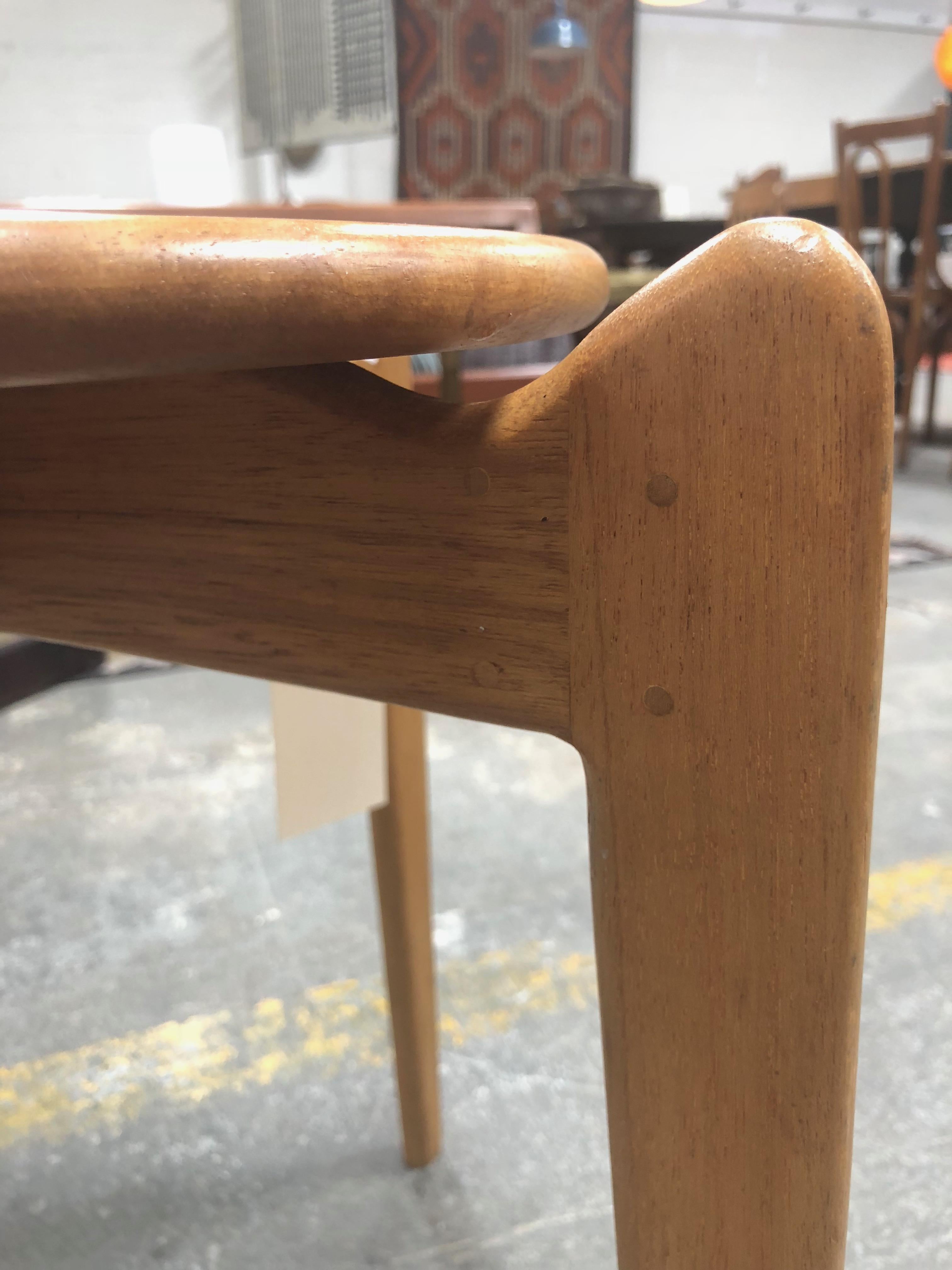 Mid-Century Modern Midcentury Danish Blonde Wood End Table