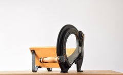 Midcentury Danish Bread Slicer Black and Gold by Ove Larsen for Raadvad, 1950s