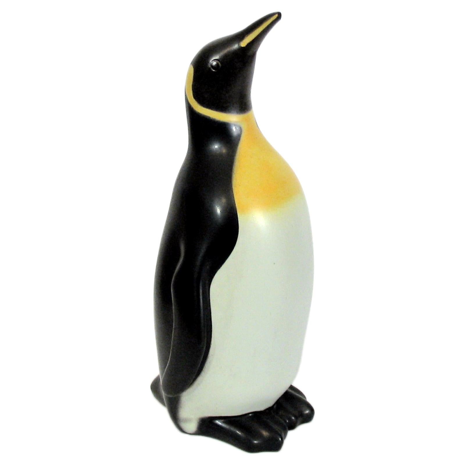 Midcentury Danish Ceramic Penguin Bank by Knabstrup