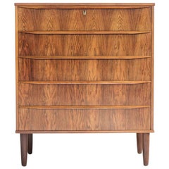 Midcentury Danish Chest of 5 Drawers in Rosewood, 1960s