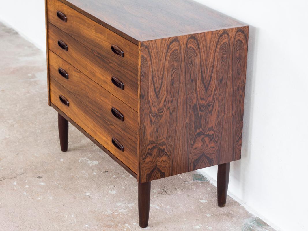 Midcentury Danish Chest of Four Drawers in Rosewood 2
