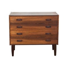 Midcentury Danish Chest of Four Drawers in Rosewood