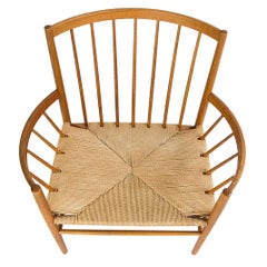 Midcentury Danish Circle Chair Model J82 by Jørgen Baekmark for FDB, 1960s