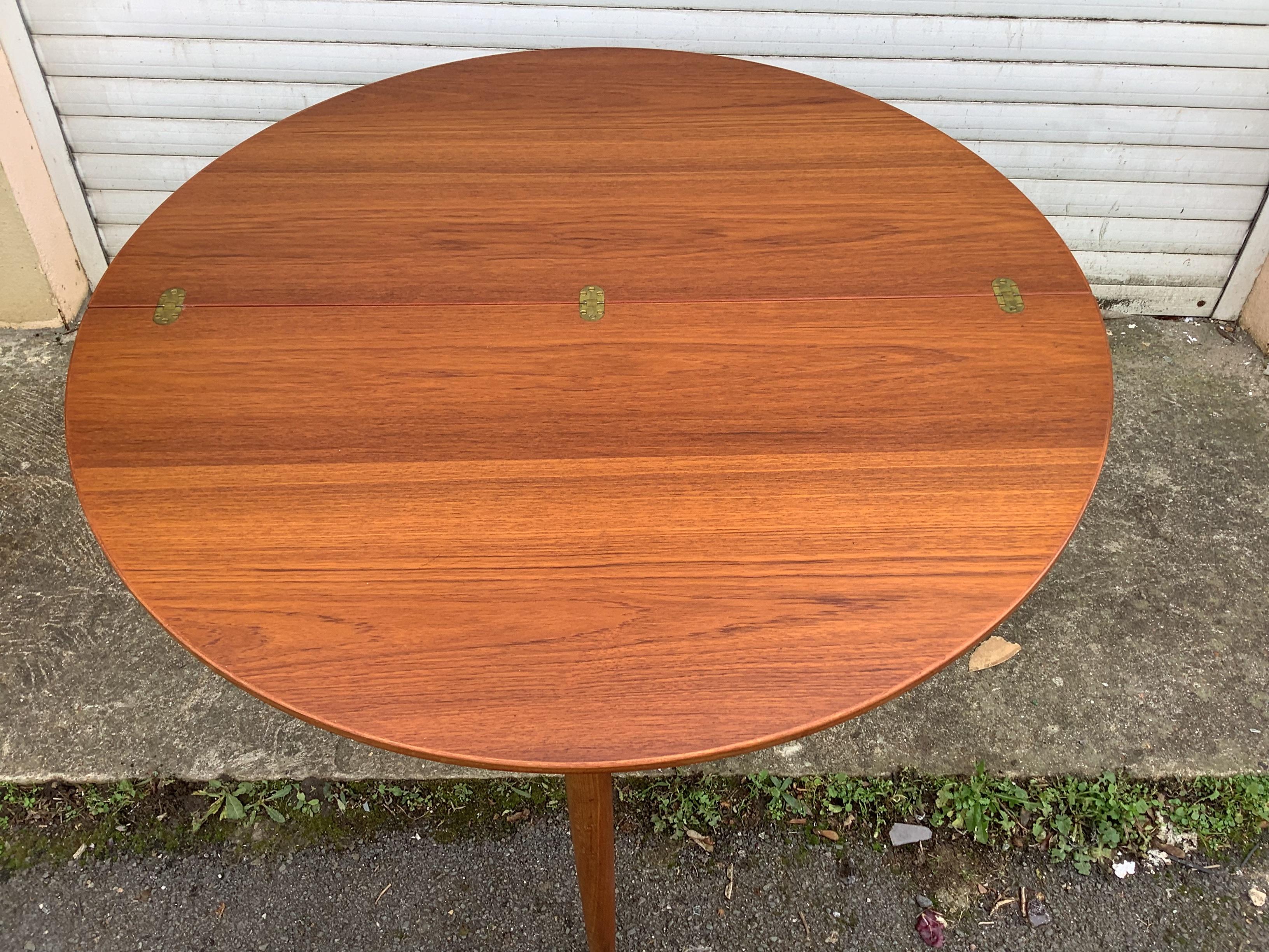 British Midcentury Danish Console & dinning Table in Teak by Poul Volther for Frem Røjle For Sale