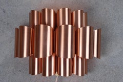 Midcentury Danish Copper Wall Lamp by Werner Schou