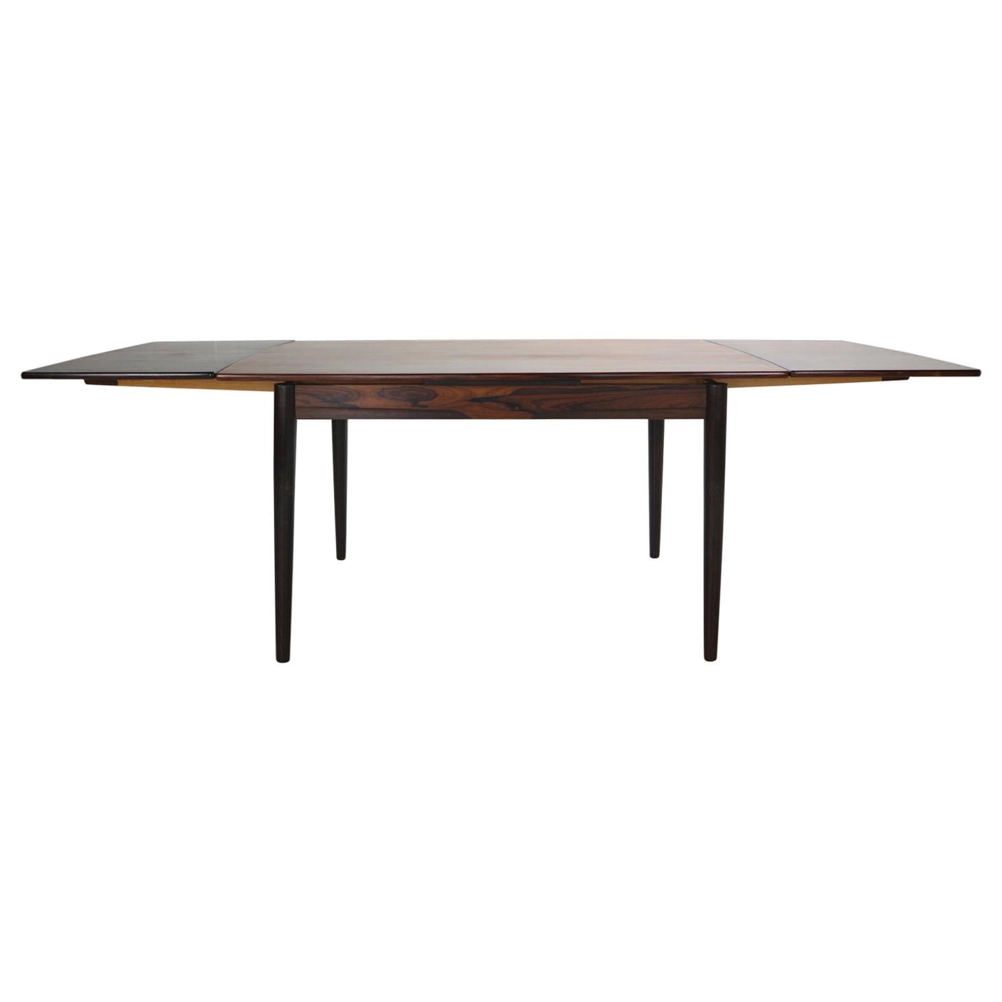 Midcentury Danish Design Extendable Dining Table, 1960s