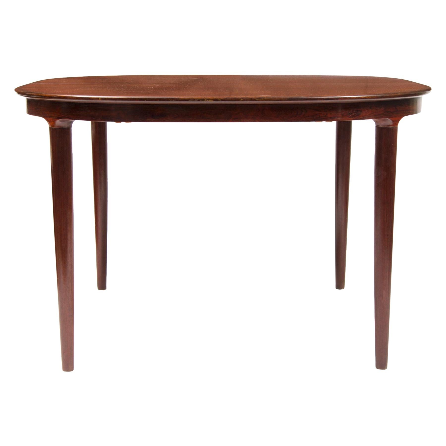 Midcentury Danish Design Rosewood Extending Dining Table