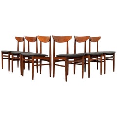 Midcentury Danish Dining Chairs by Skovby Møbelfabrik, Set of Six