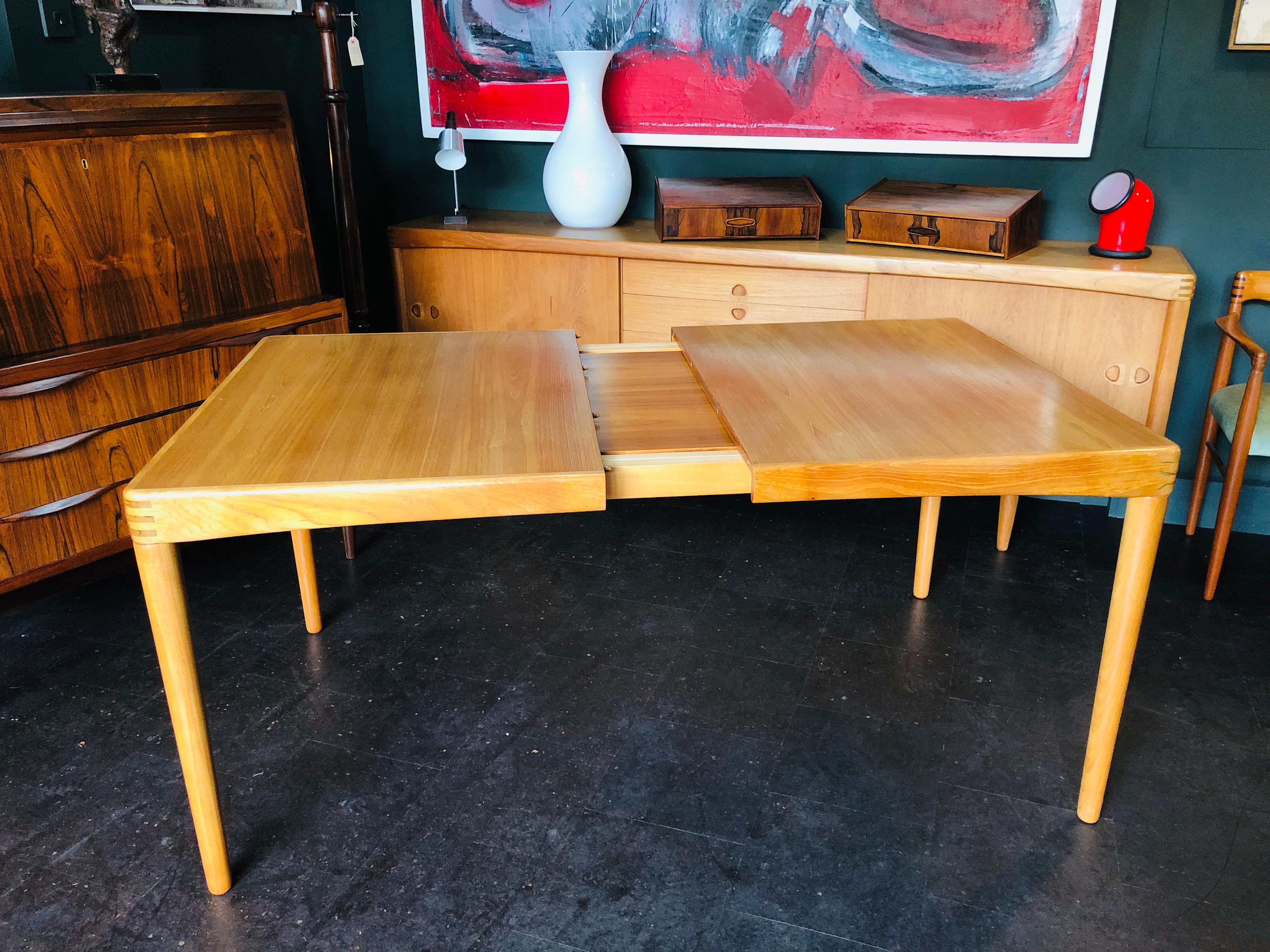 Midcentury Danish Dining Set by HW Klein, Table and 6 Chairs 5