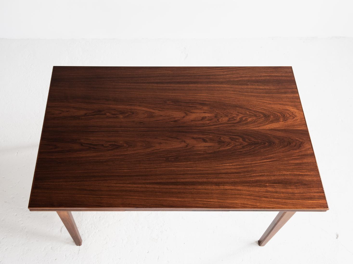 Midcentury Danish Dining Table in Rosewood with 2 Extensions, 1960s For Sale 2
