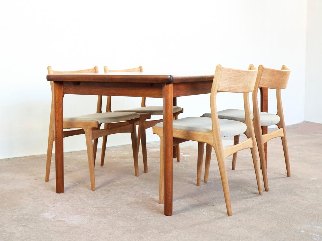 Midcentury Danish Dining Table in Teak by Henning Kjaernulf for Vejle 4