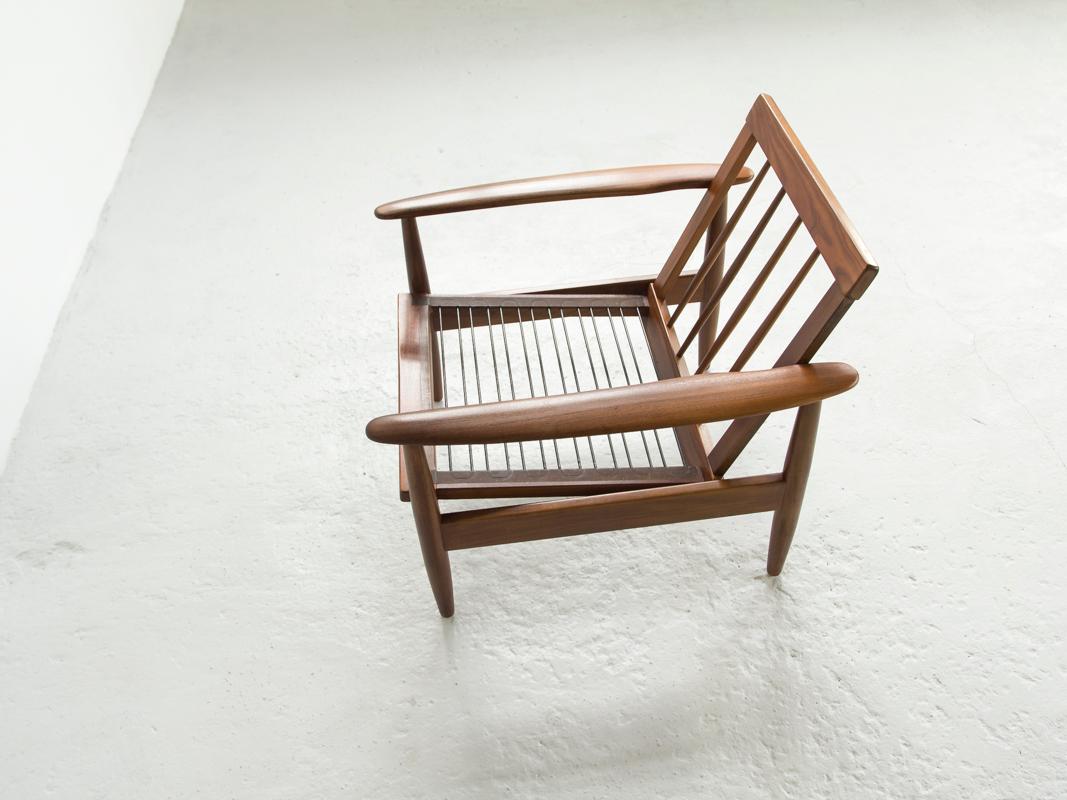 Midcentury Danish Easy Chair in Teak and Fabric, 1960s 3