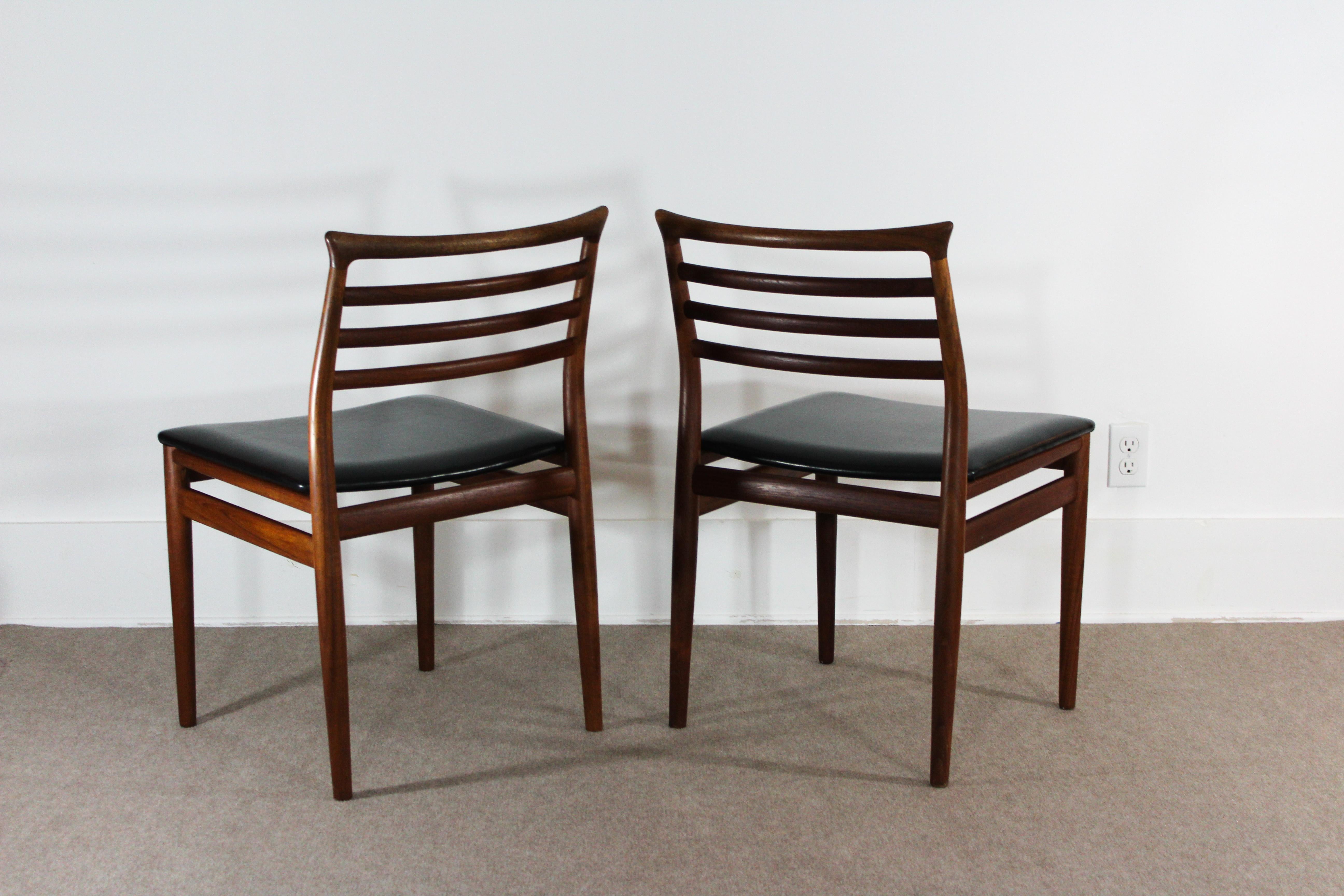 Mid-20th Century Midcentury Danish Erling Torvits Teak Dining Chairs, 2 Available