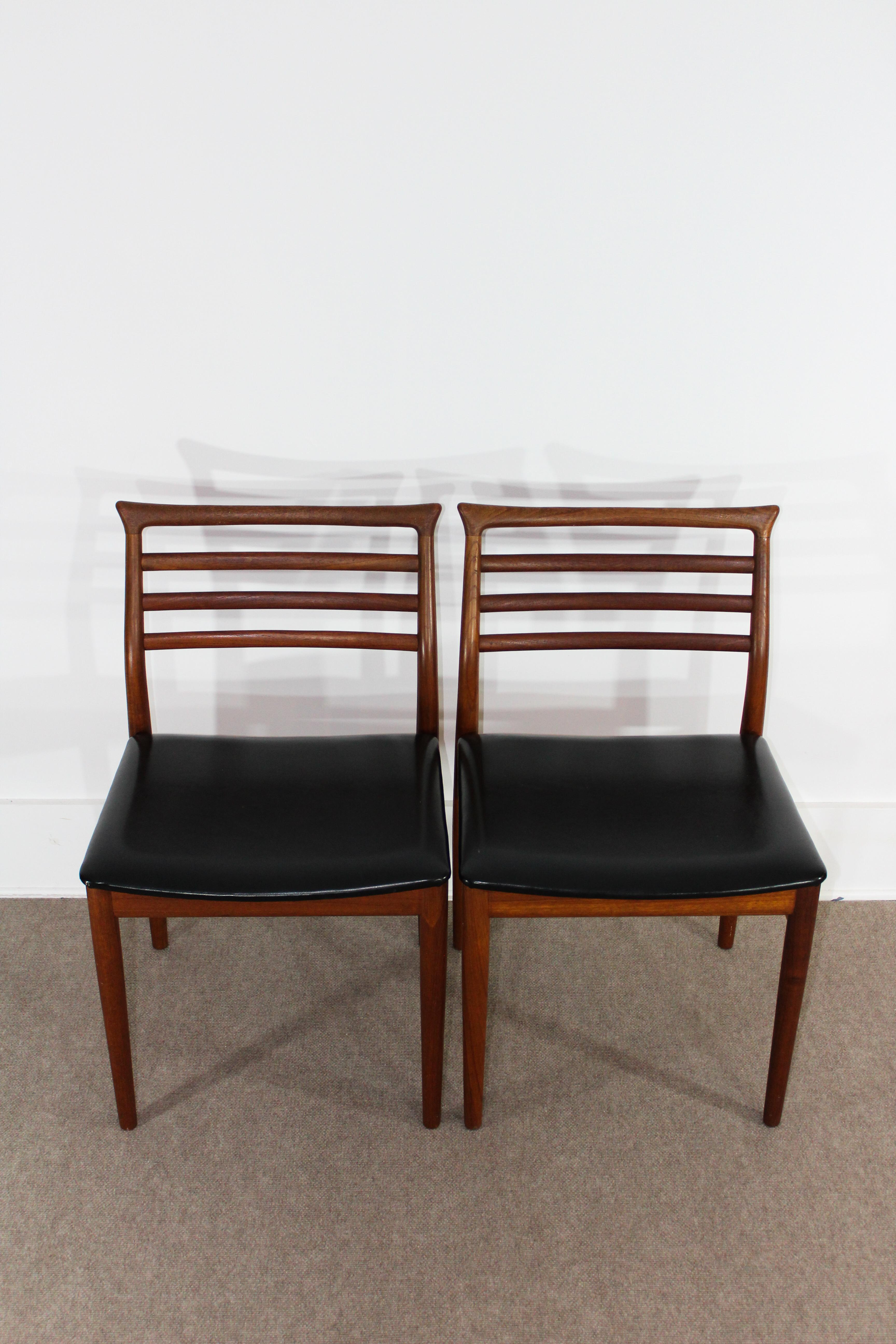 Midcentury Danish Erling Torvits Teak Dining Chairs, 2 Available 1