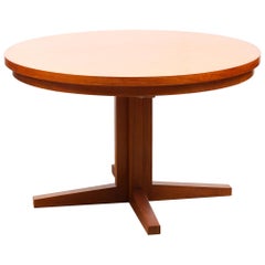 Midcentury Danish Extending Teak Flip Flap Table by Dyrlund