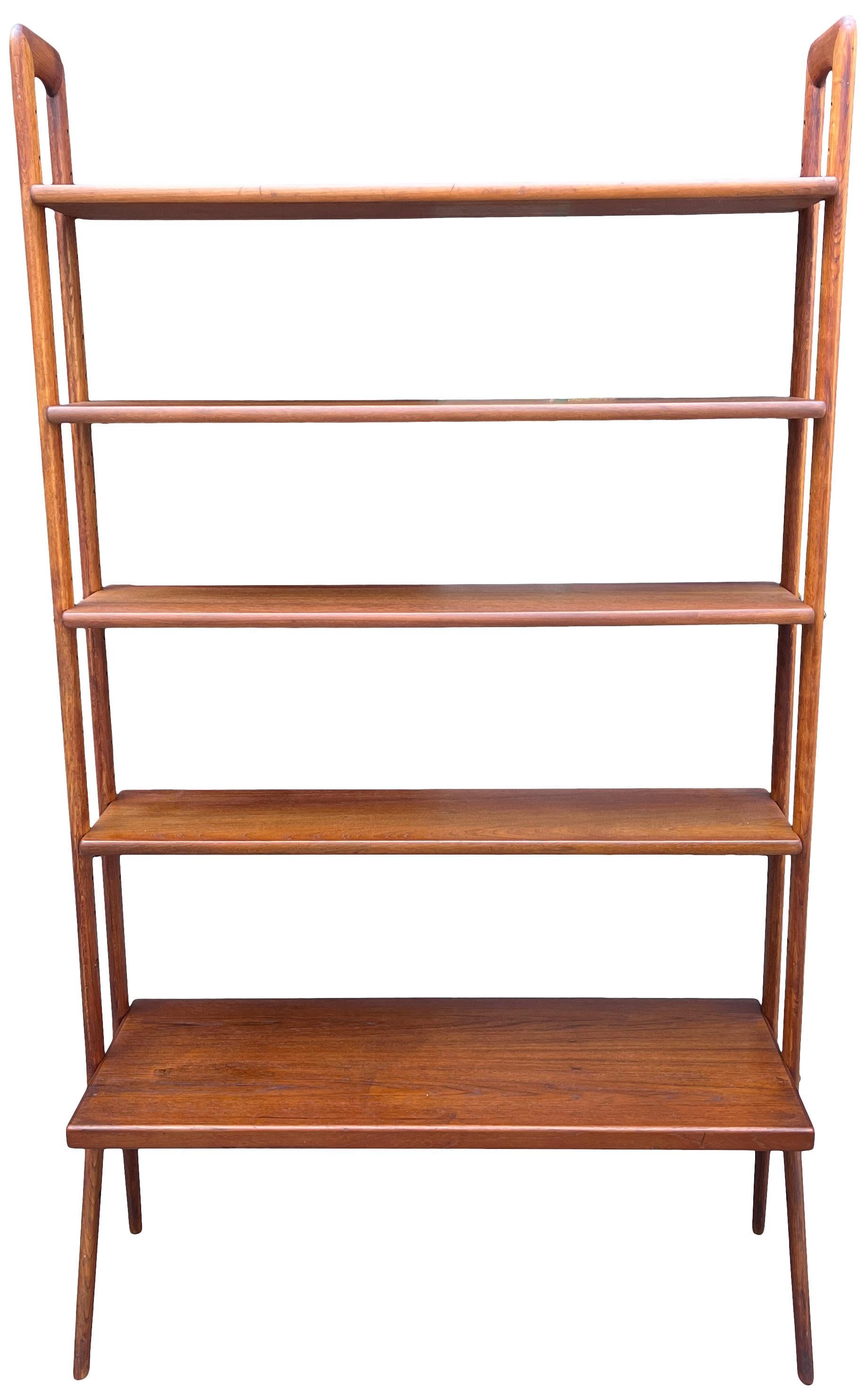 Mid-Century Danish Freestanding Teak Bookshelf Wall Unit, Kurt Ostervig 6
