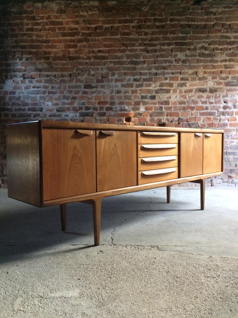 Midcentury Danish GPlan Solid Teak Sideboard Credenza Media