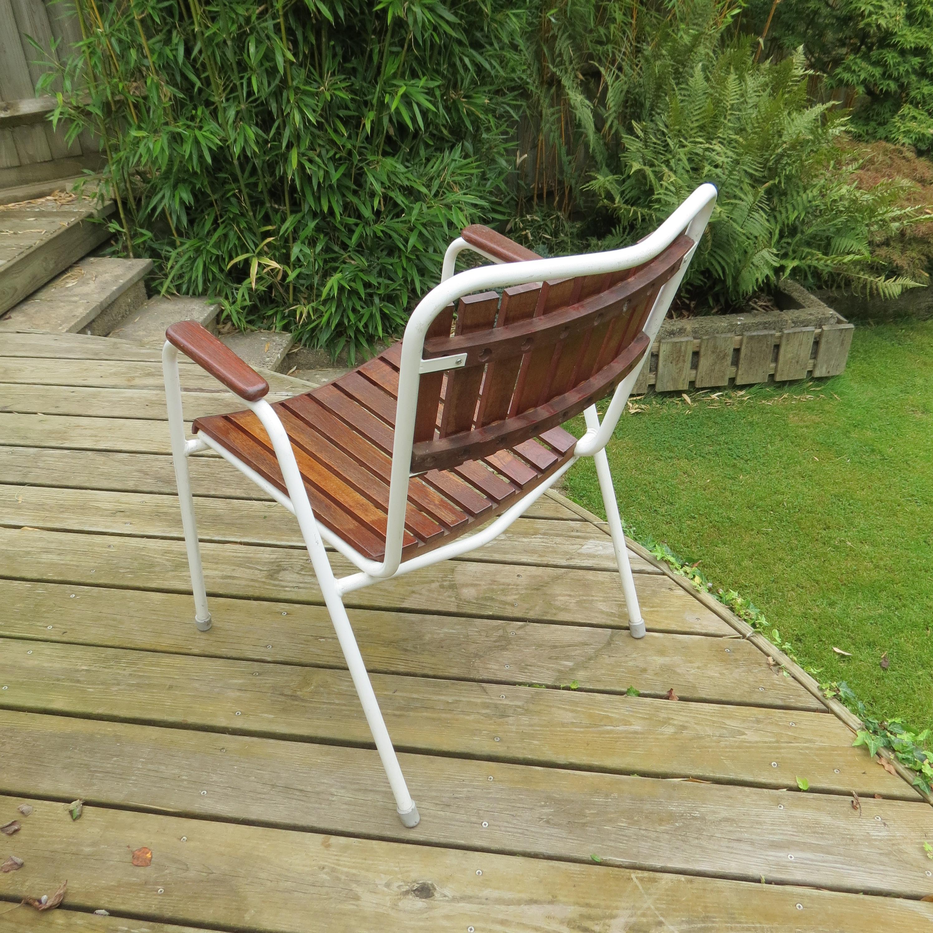 Machine-Made Midcentury Danish Garden Daneline Stacking chair