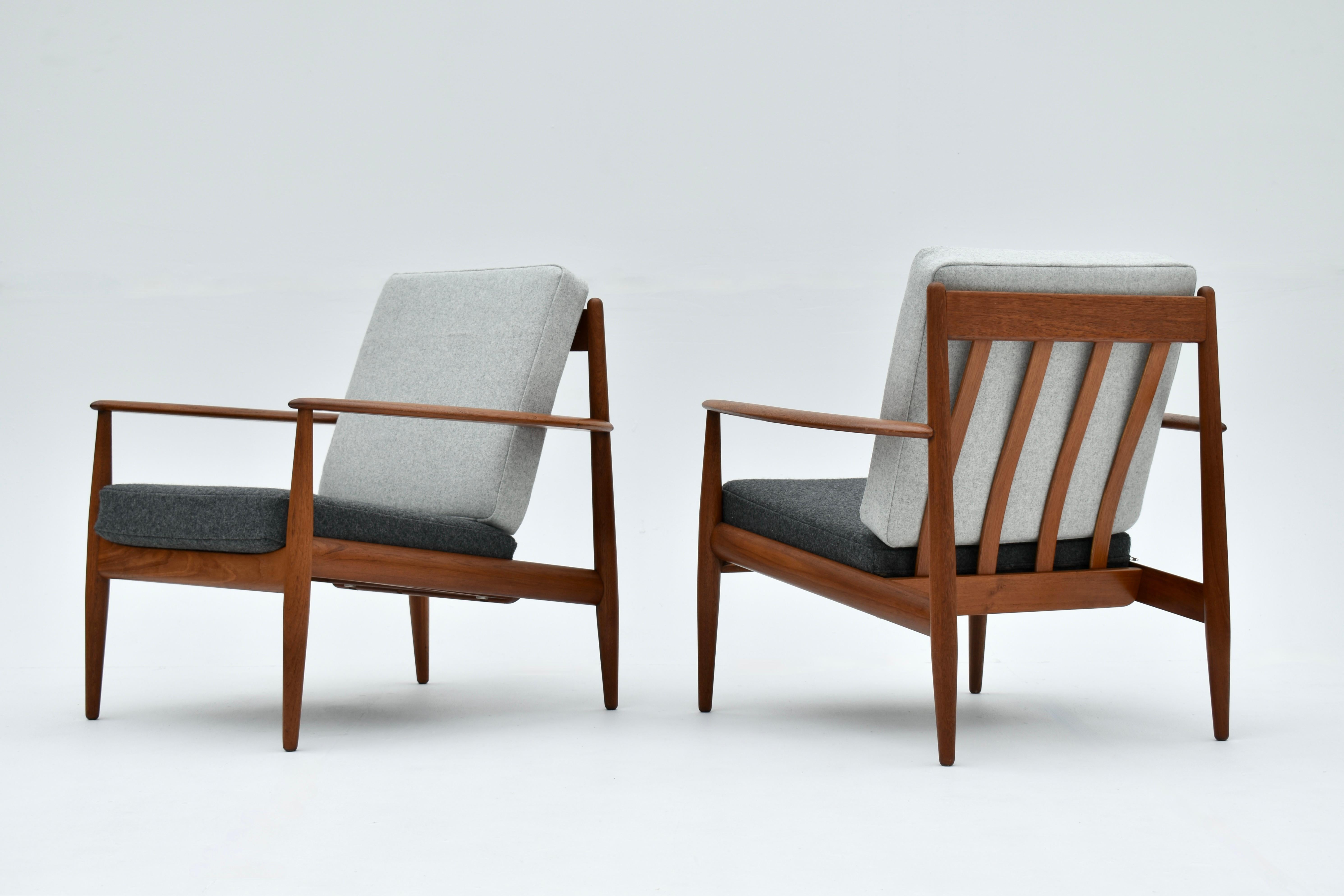Midcentury Danish Grete Jalk Model 118 Teak Lounge Chair For France & Son 10
