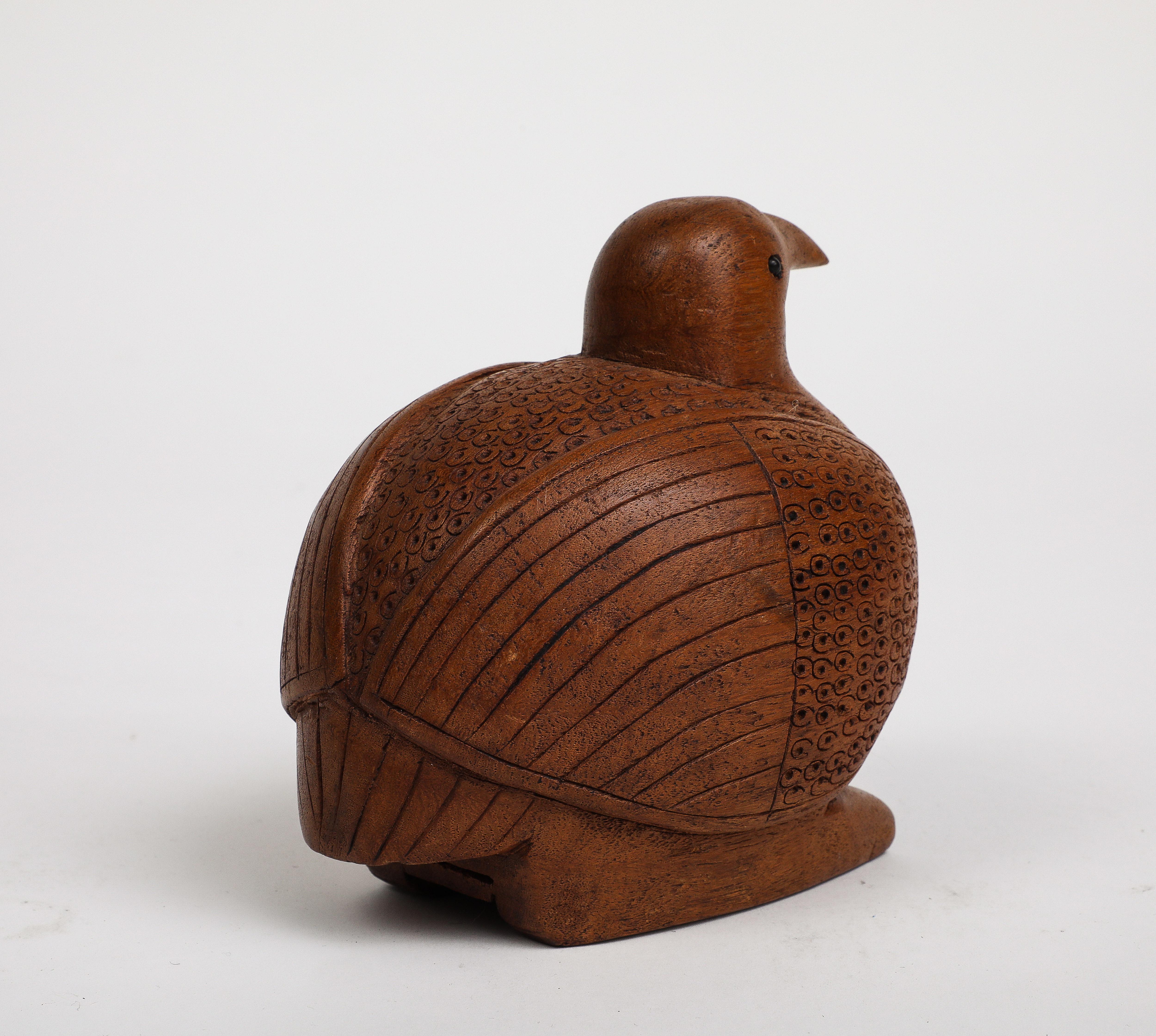 Milieu du XXe siècle Oiseau danois du milieu du siècle en bois sculpté à la main, vers 1950 en vente