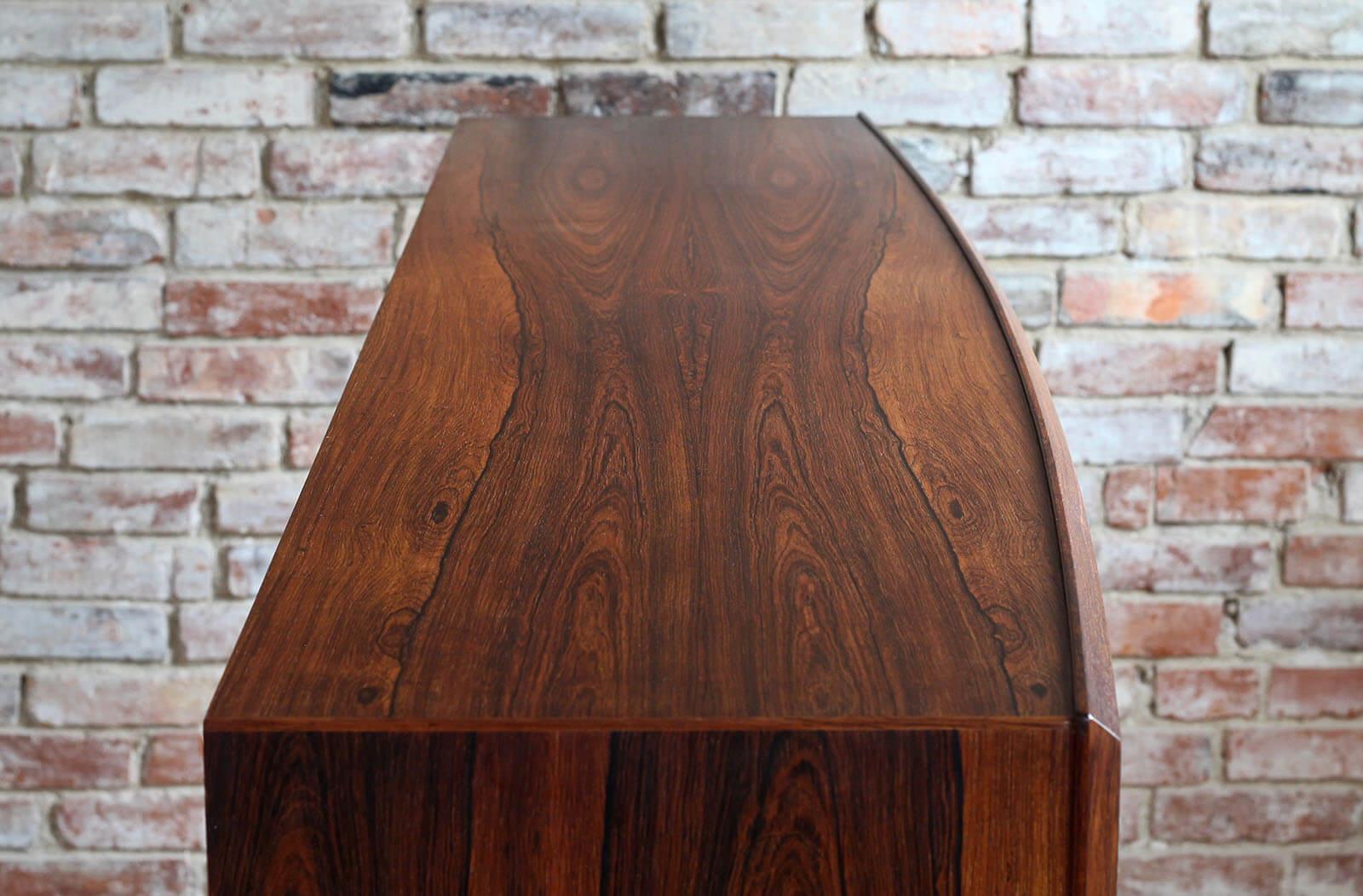 Rosewood Midcentury Danish Highboard by H. P. Hansen, 1960s