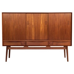 Midcentury Danish Highboard in Teak, 1960s