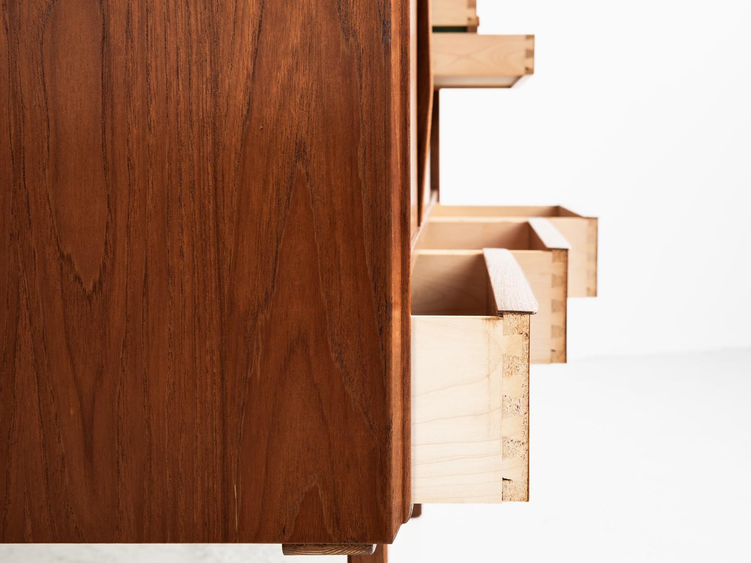 Midcentury Danish Highboard in Teak by EW Bach for Sejling Skabe, 1960s 2