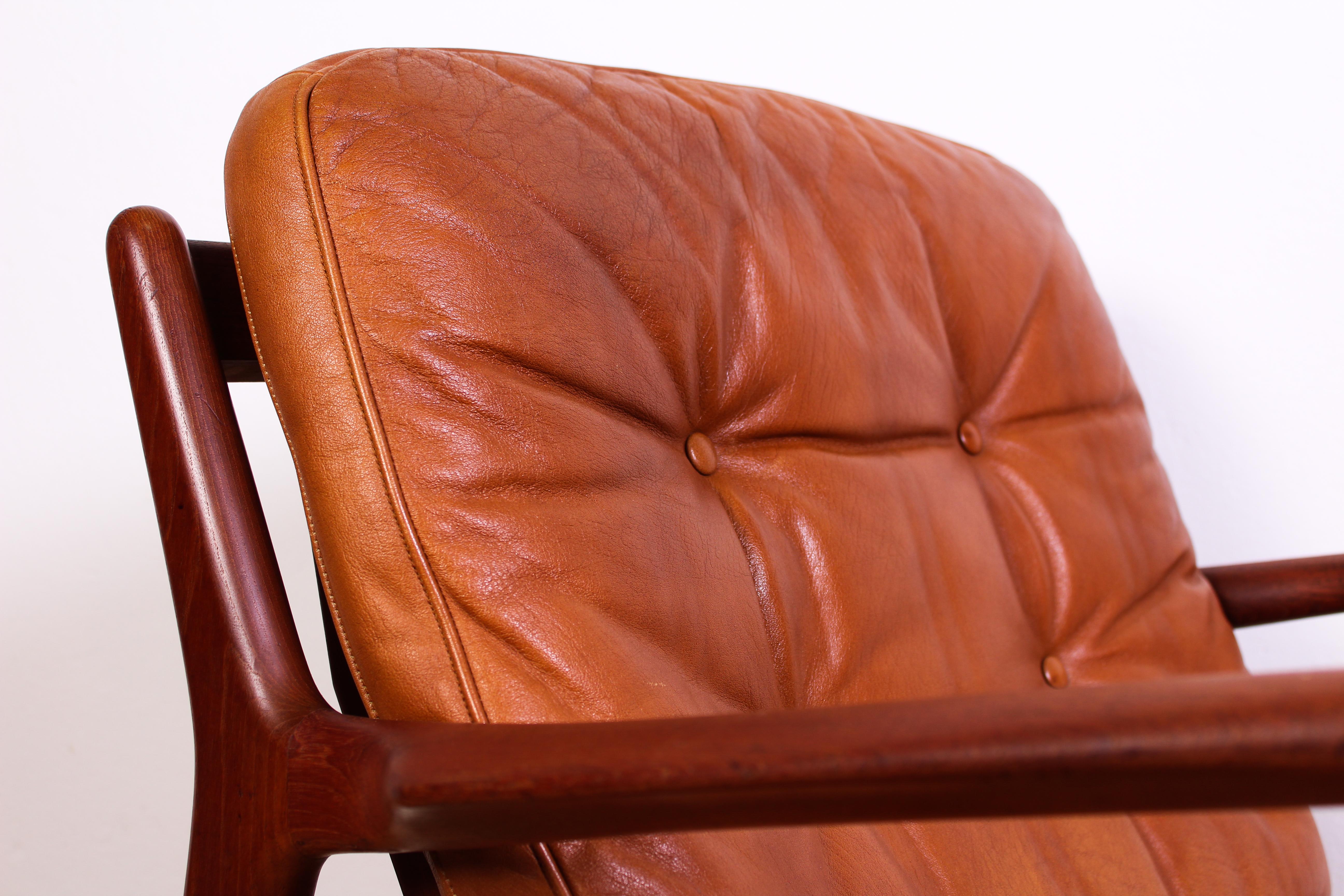 Midcentury Danish Ib Kofod-Larsen Lounge Chair for Chr. Jensen 2