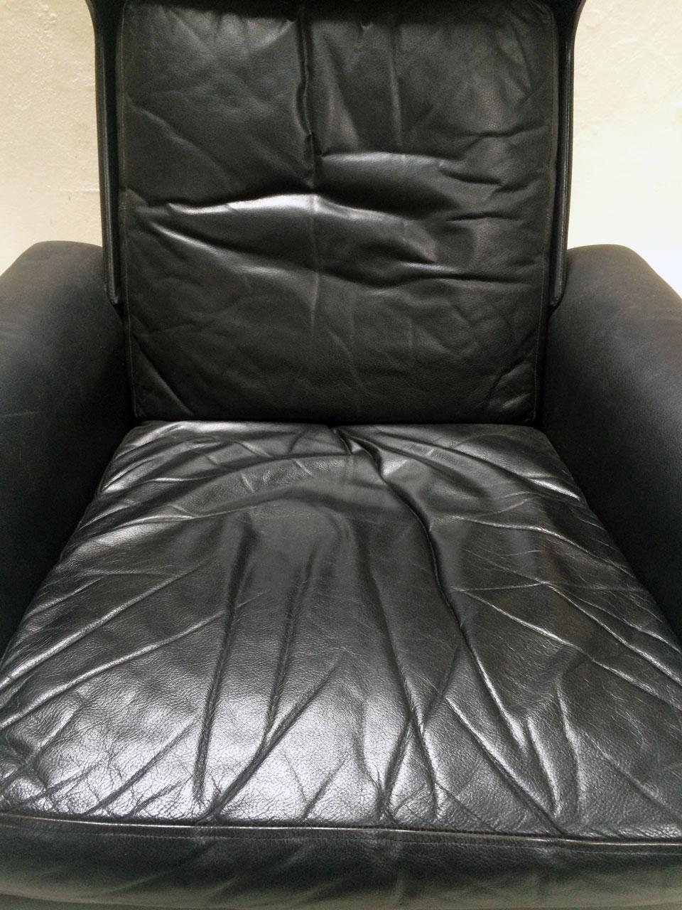 Midcentury Danish Leather 3-piece Lounge Suite by Komfort designed HW Klein 60s 4