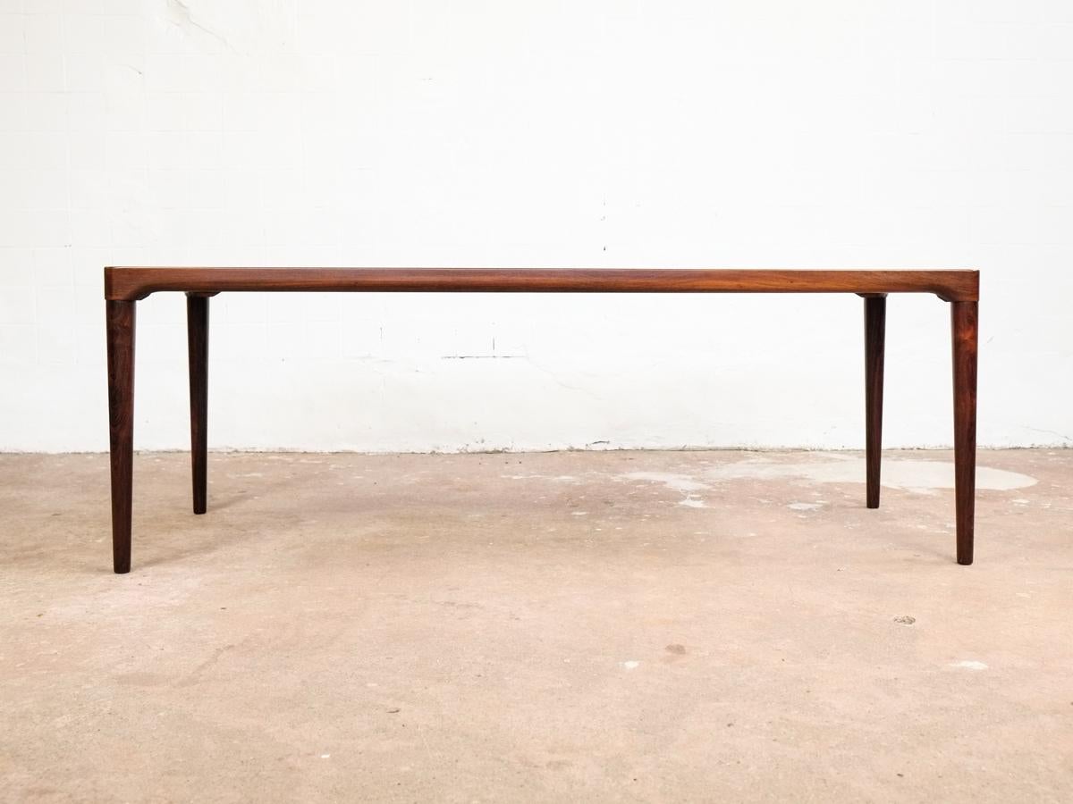 Midcentury Danish Long Coffee Table in Rosewood, 1960s 1