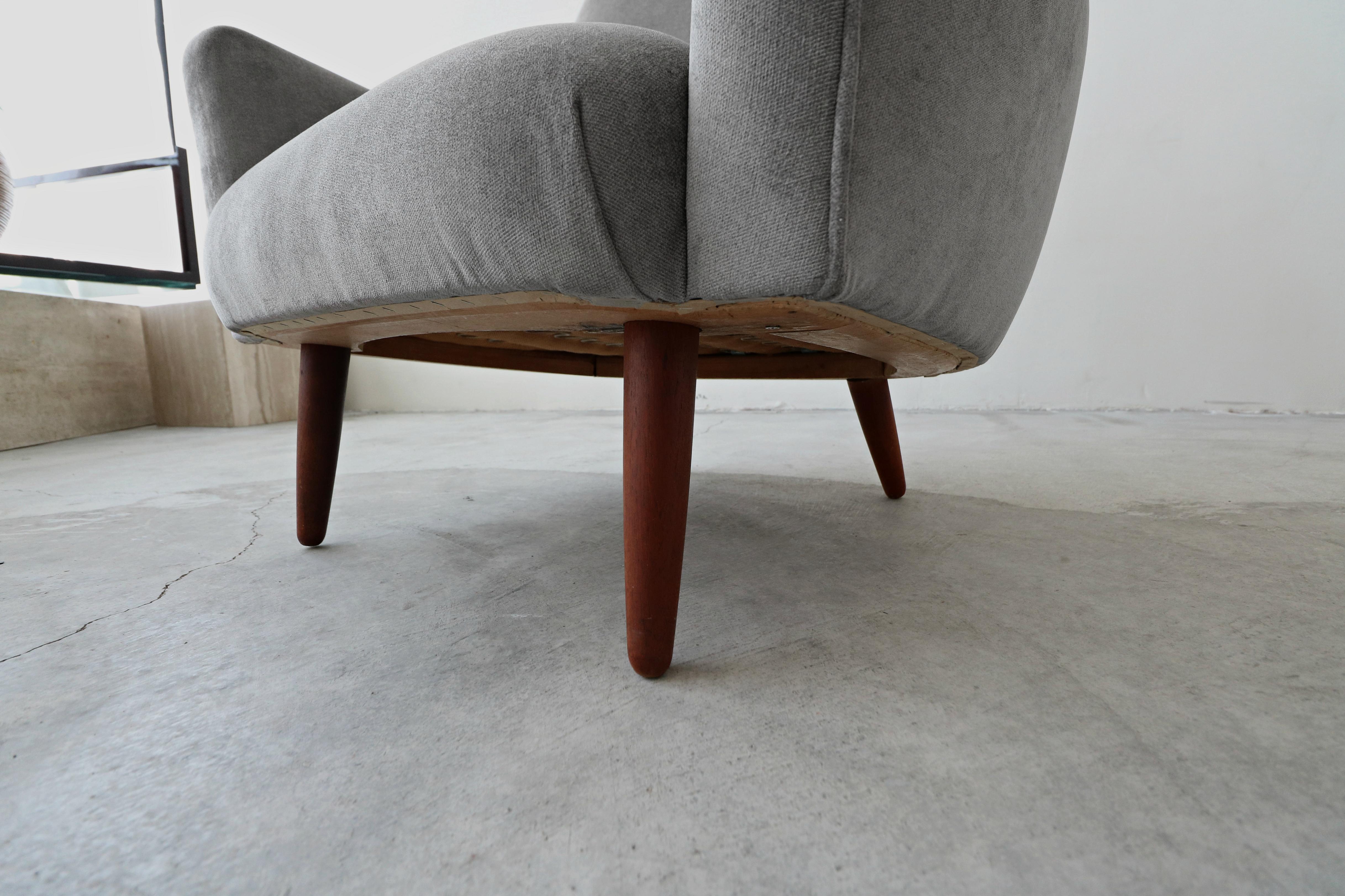 Fabric Midcentury Danish Lounge Chair