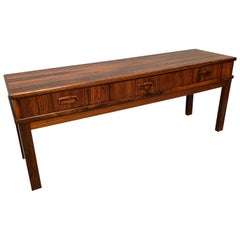 Midcentury Danish Low Console with Drawers