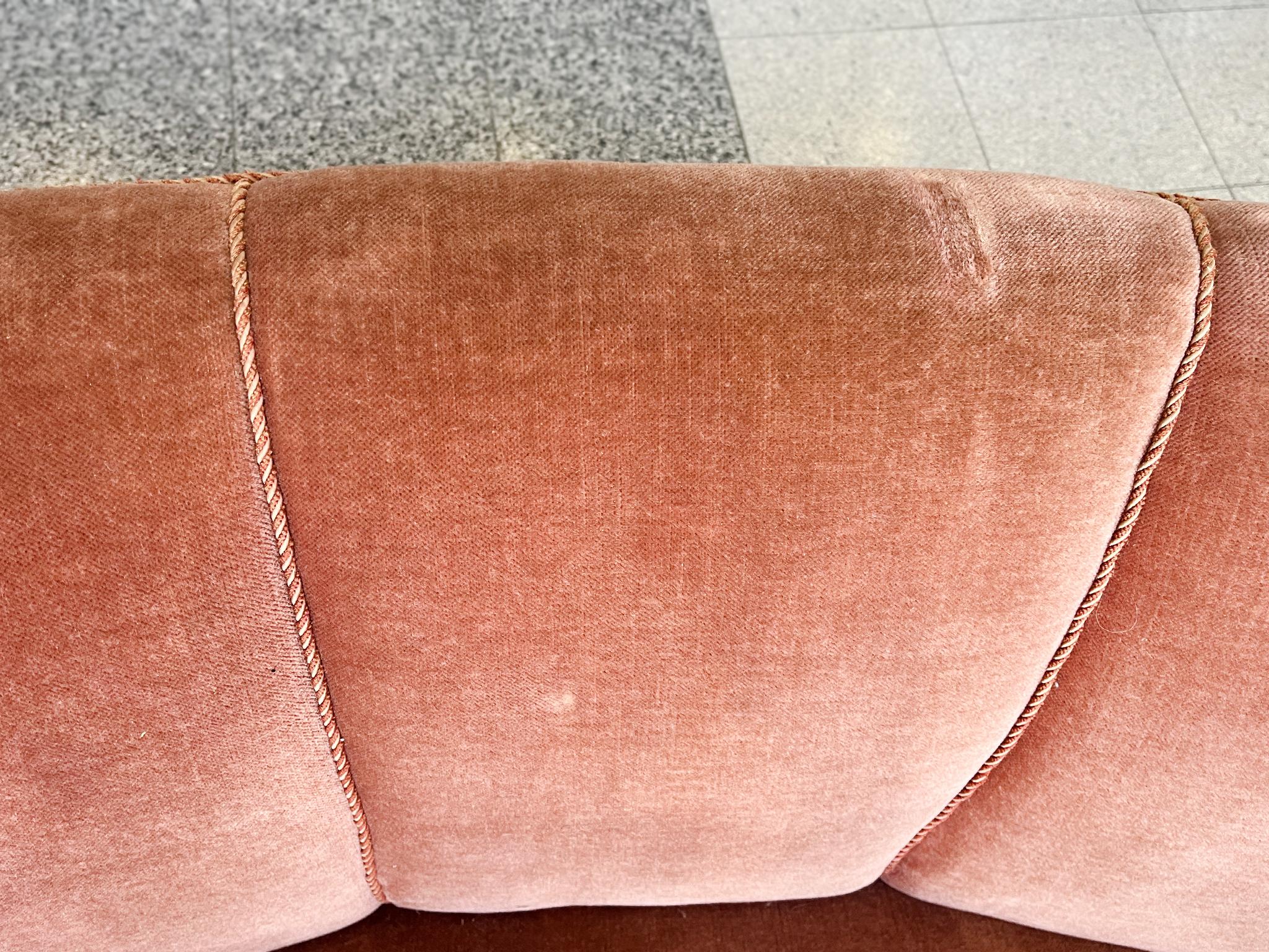 Midcentury Danish Modern Banana Sofa in the Style of Viggo Boesen For Sale 2
