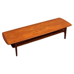 Mesa de centro moderna danesa de mediados de siglo - Svend Age Madsen para Karl Lindegaard