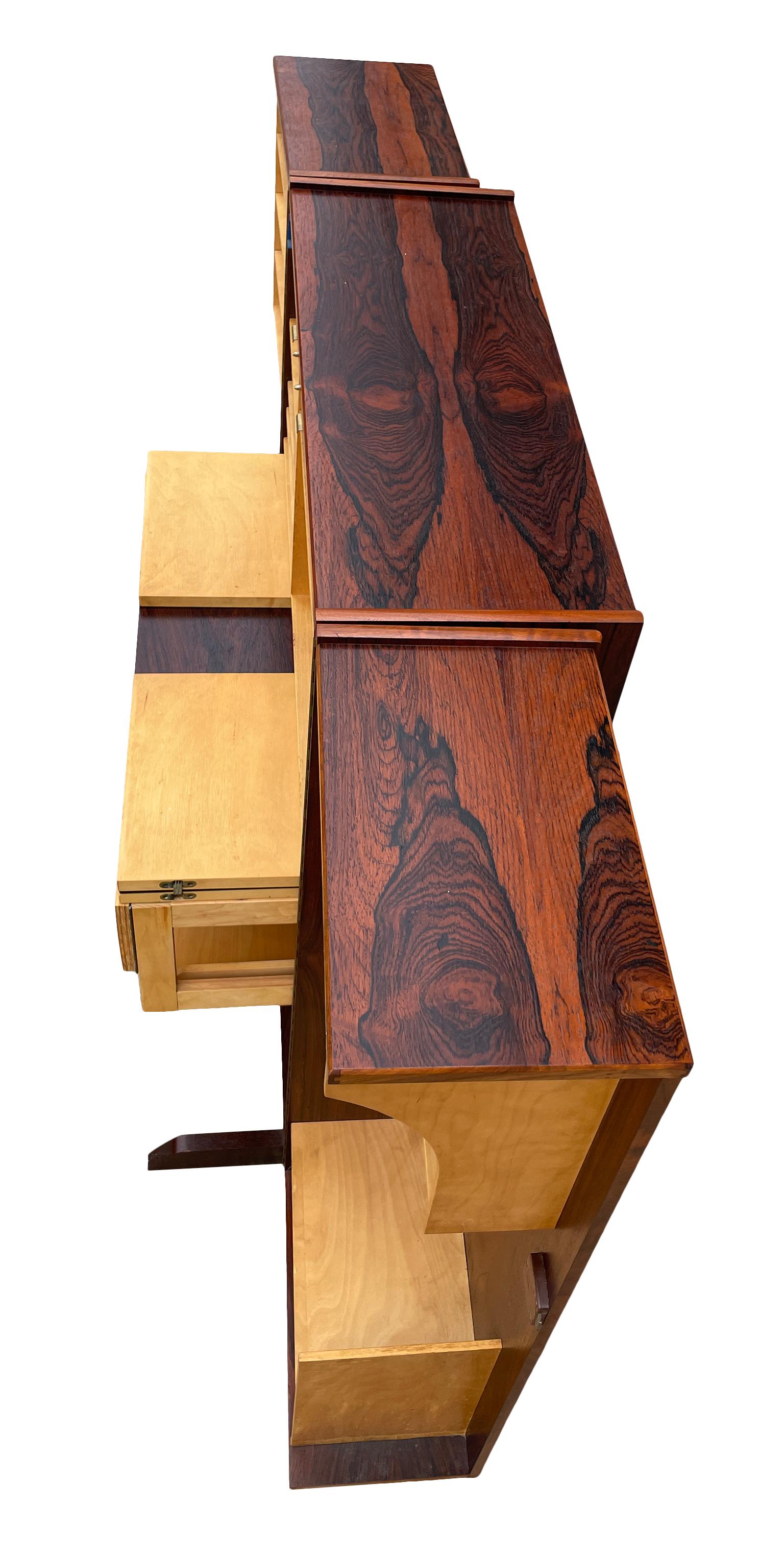 Midcentury Danish Modern Desk in Rosewood Mummenthaler & Meier Magic Box 2