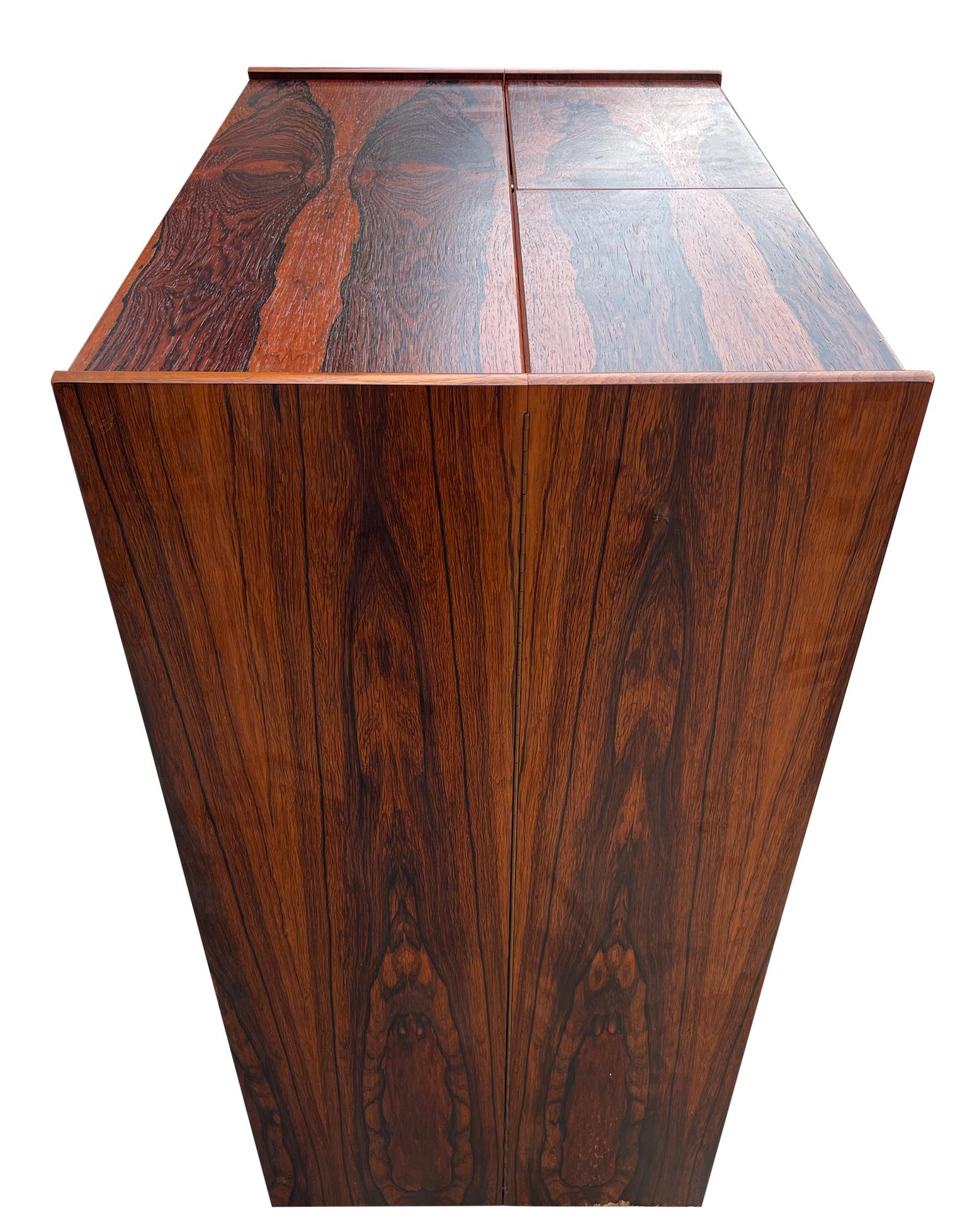 Woodwork Midcentury Danish Modern Desk in Rosewood Mummenthaler & Meier Magic Box