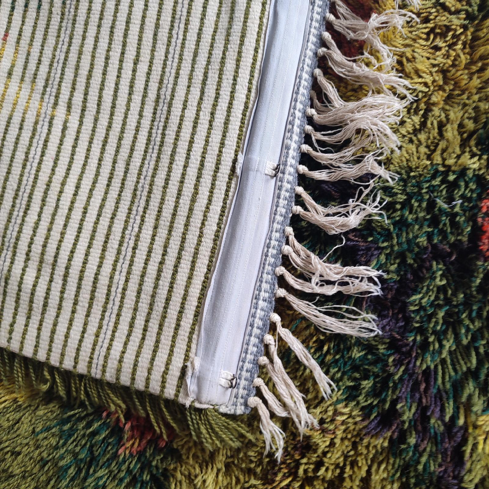 Midcentury Danish Modern Ege Rya Wool Shag Rug 'Autumn Leaf' 2, 5' x 4, 9' For Sale 9