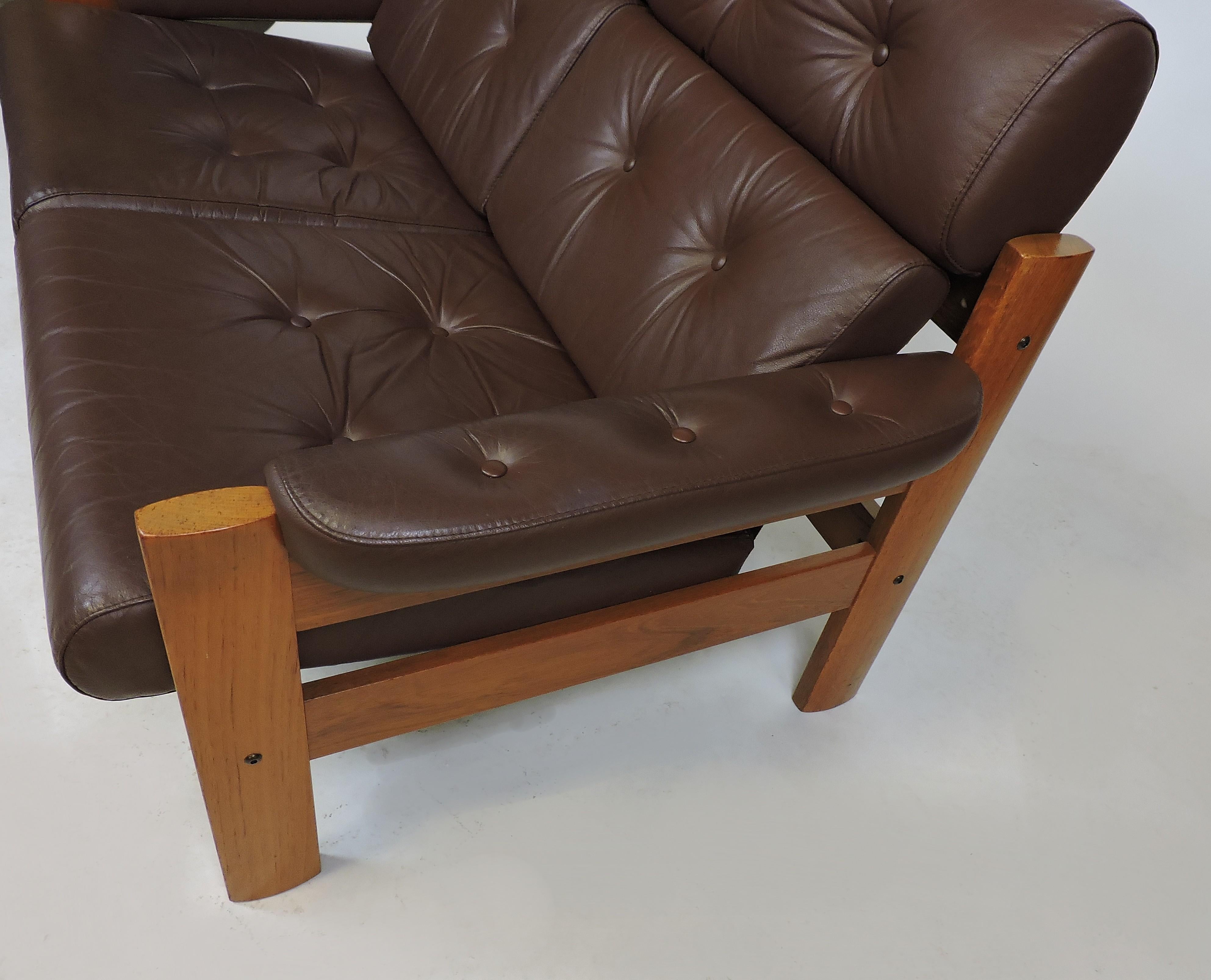 Scandinavian Modern Midcentury Danish Modern Ekornes Teak and Leather 