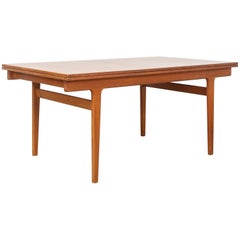 Midcentury Danish Modern Henning Kjaernulf Extendable Dining Table, 1960s