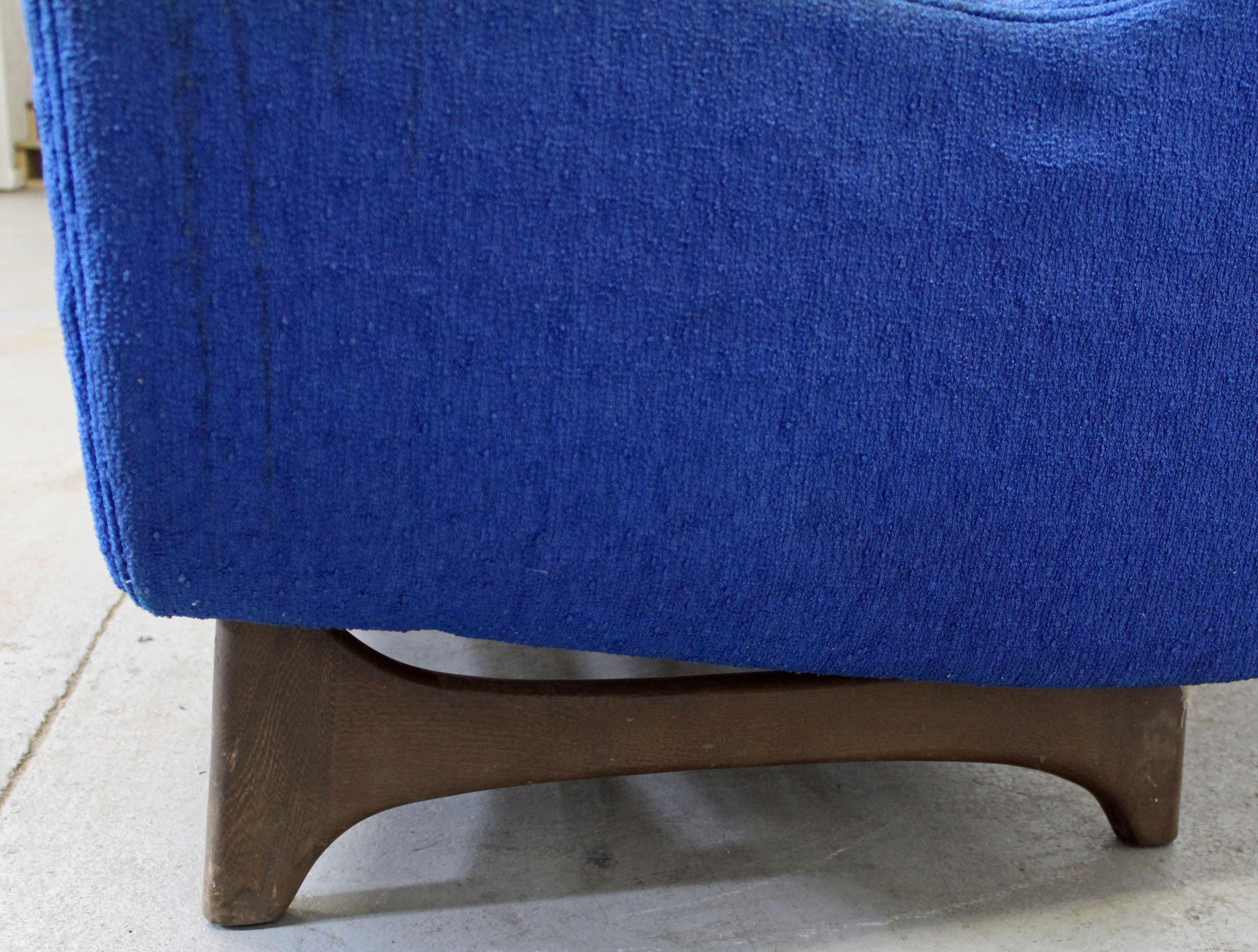 Upholstery Midcentury Danish Modern Kroehler Walnut Lounge Chair