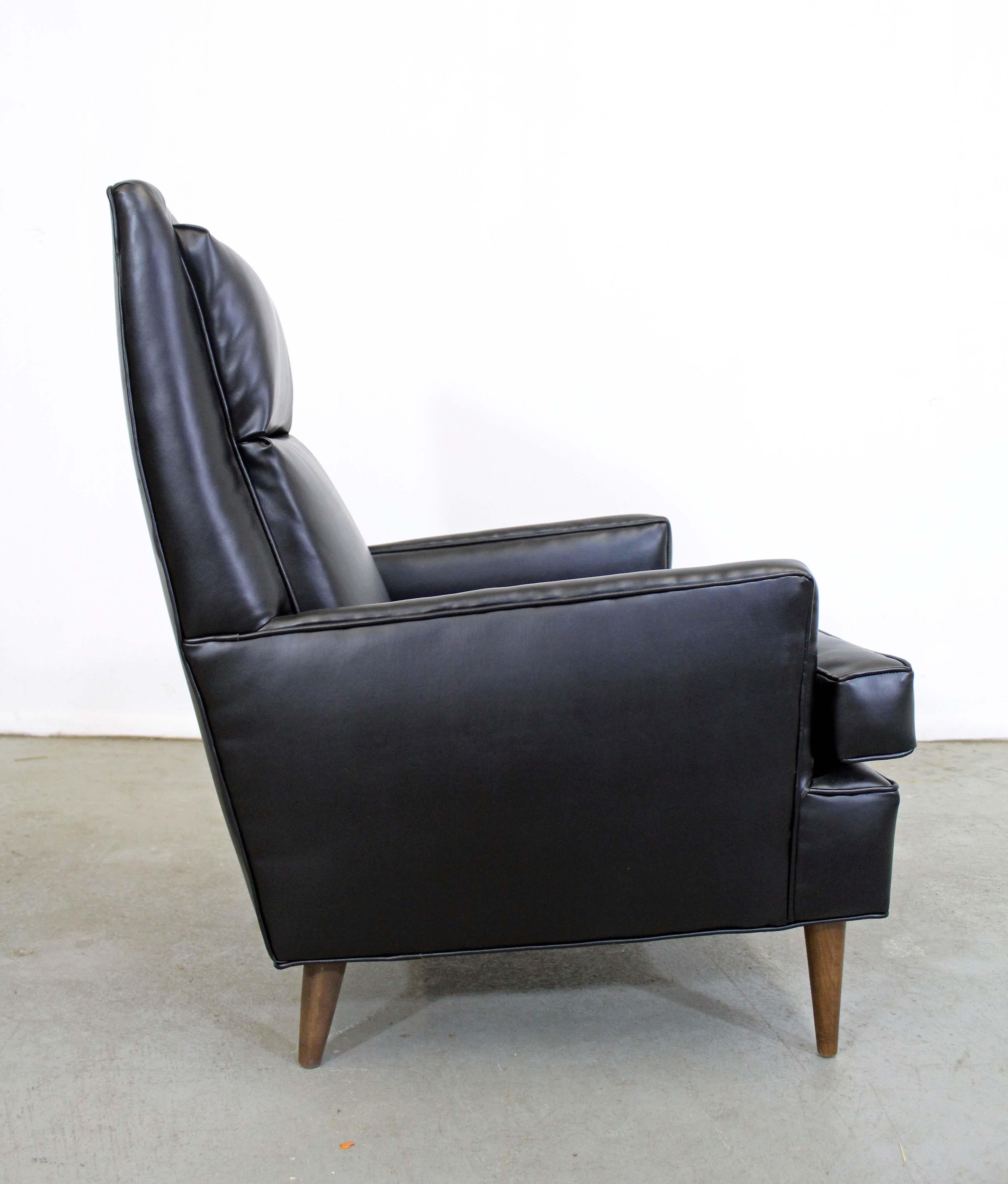 Mid-Century Modern Midcentury Danish Modern Leather Selig Lounge Chair