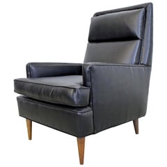 Midcentury Danish Modern Leather Selig Lounge Chair